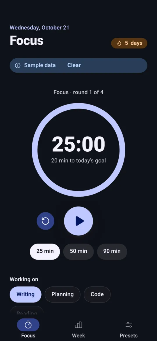 Screenshot of Deep Hour